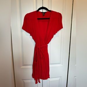 Forever 21 red wrap dress